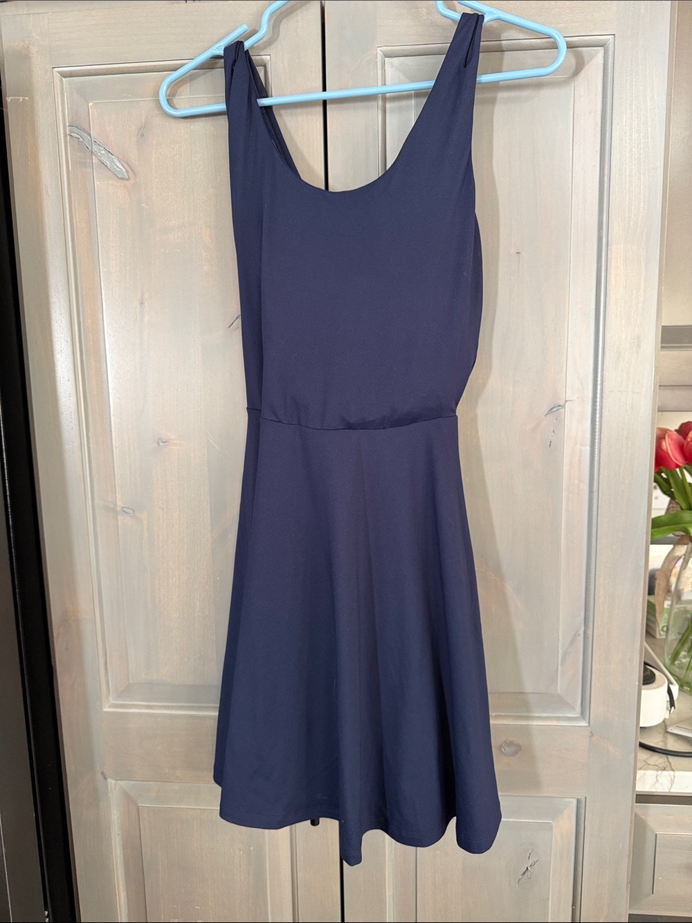 Fabletics Midnight Blue Scoop Neck Sleeveless Mini Dress